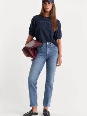 Good American Always Fits Good Leg Straight Jeans Size 6-12
